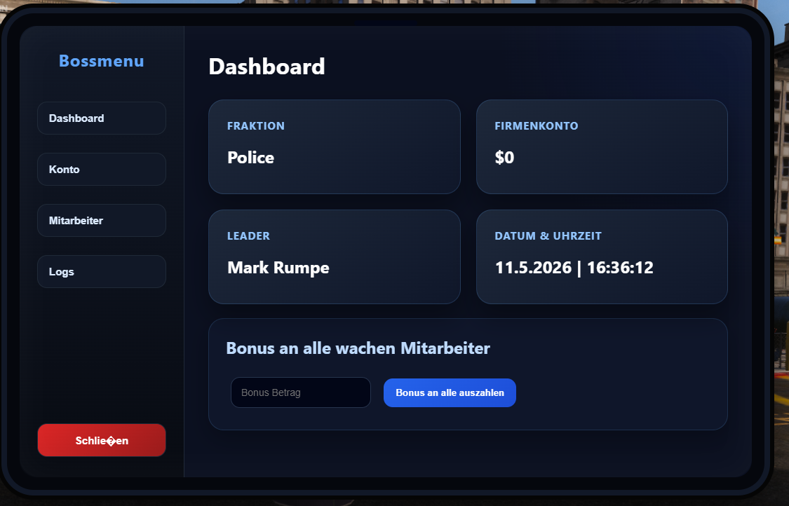 Bossmenü