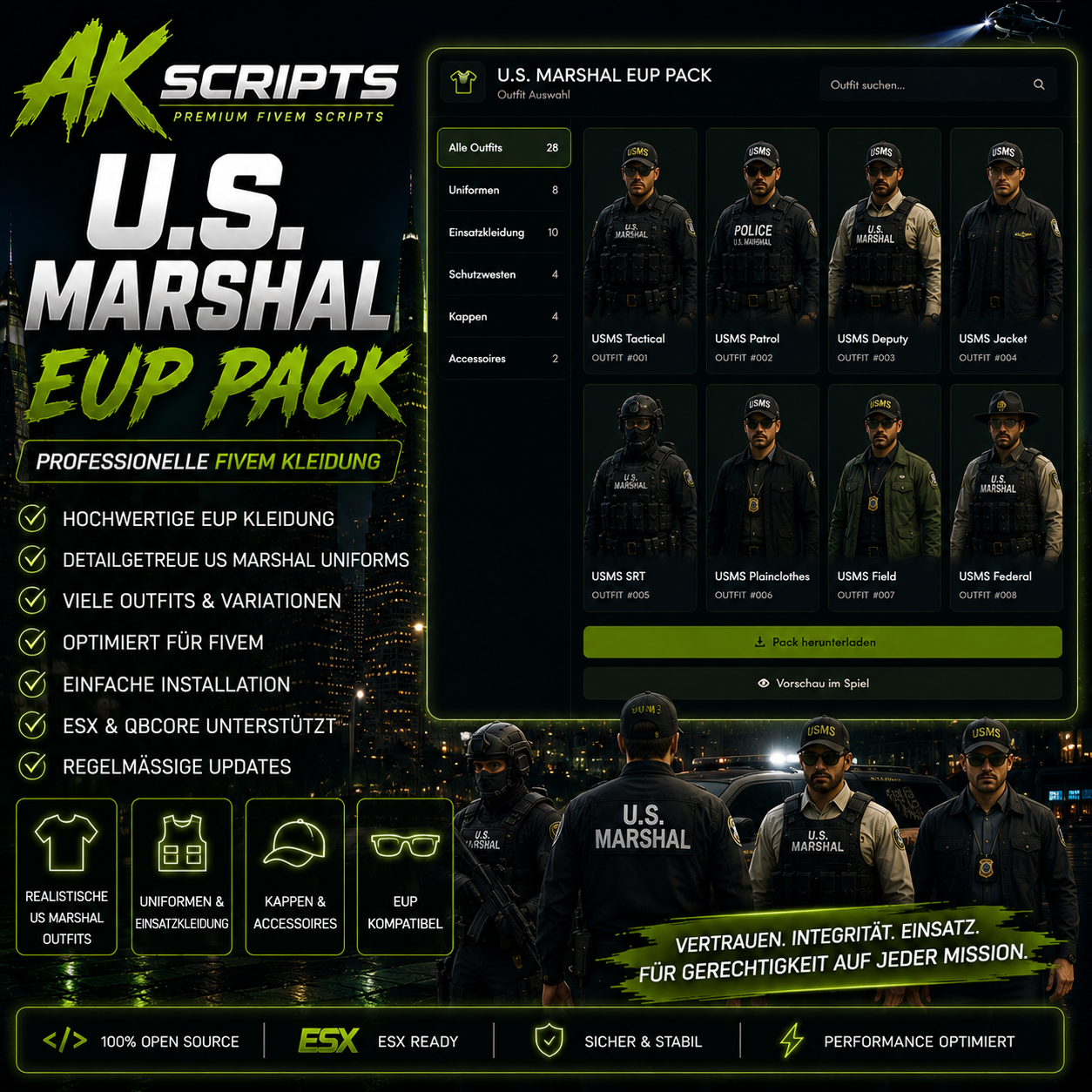 US Marshall EUP Pack